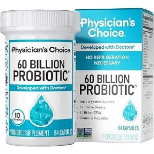Moduba10불 할인 쿠폰을 클립하세요. Physician s CHOICE 600억 CFU 프로바이오틱스 84캡슐