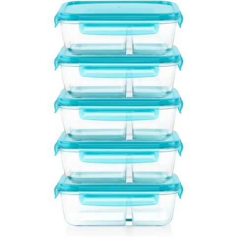 ModubaPyrex 글라스 밀박스 5개입