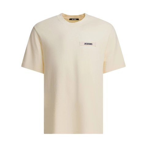 ModubaJacquemus 로고 패치 크루넥 티셔츠