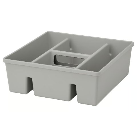 ModubaFÅNGGRÖDA 칸막이 정리함 라이트 그레이
