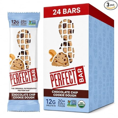 Moduba퍼펙트 바 초콜릿칩 쿠키도우 프로틴바 2.2oz 24개입