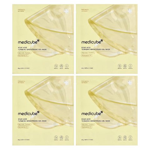 ModubaMedicube 코직 애시드 터메릭 브라이트닝 젤 마스크 4매입