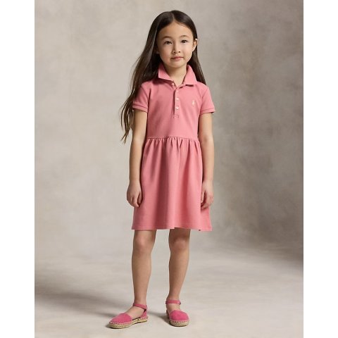Moduba스트레치 메쉬 폴로 드레스