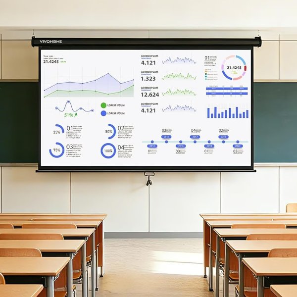 SPECSTAR 80인치 풀다운 프로젝터 스크린