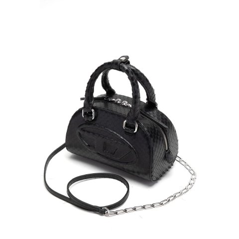 Moduba1DR 돔 미니 스네이크 엠보 볼링백 블랙