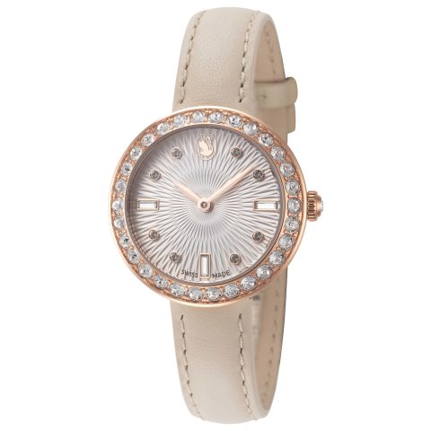 ModubaCode LUCKY15Swarovski Cetra 쿼츠 화이트 다이얼 여성용 시계 (5672968)