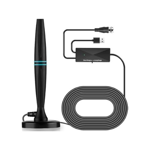 ModubaLyrwihn 실내 TV 안테나 4K UHD 신호증폭기 18ft 케이블
