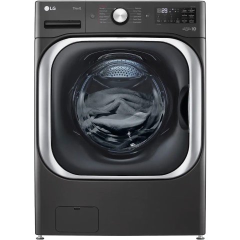 ModubaLG 5.2큐빅피트 스마트 프론트로드 세탁기 스팀 터보워시 블랙 스틸 WM8900HBA