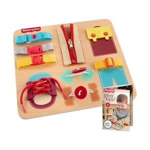 ModubaFisher-Price 우드 몬테소리 옷 입기 학습 보드