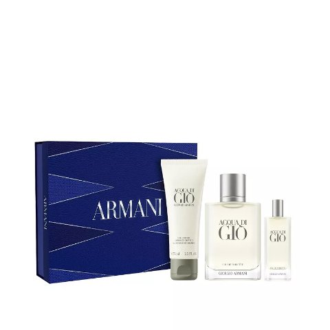 Moduba$174 상당 세트Armani 3피스 아쿠아 디 지오 오 드 뚜왈렛 + 샤워 젤 아버지의 날 기프트 세트