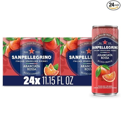 Moduba아란치아타 로사 블러드 오렌지 탄산음료 11.15oz 24개입