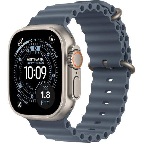 ModubaUltra 3 GPS + Cellular 49mm 러닝 & 멀티스포츠 스마트워치 블루 오션 밴드