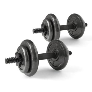 Athletic Works 조절식 캐스트 아이언 덤벨 세트