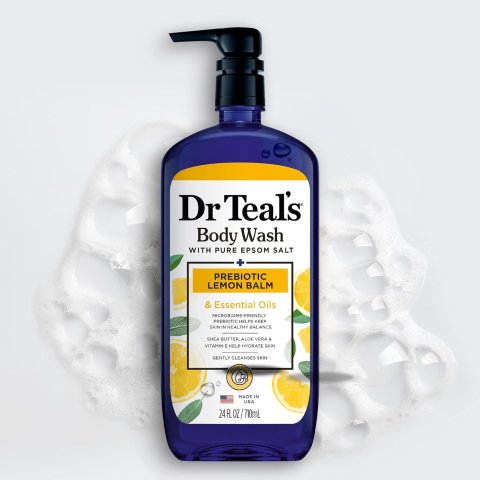 Dr Teal's 엡솜솔트 바디워시 레몬밤 세이지향 4팩