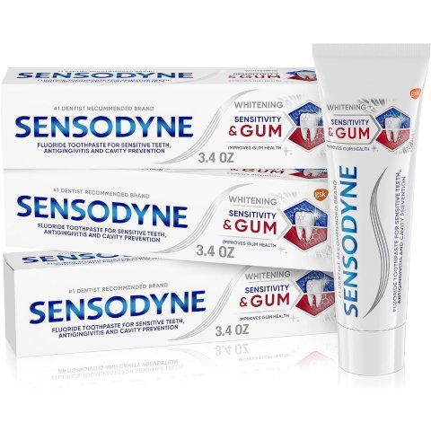 Moduba1.00불 할인 쿠폰을 클립하세요.Sensodyne 시린이·잇몸 미백 치약 3.4oz 3개입