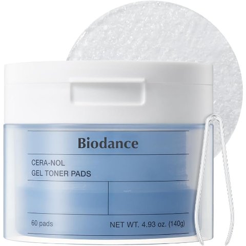 ModubaBiodance 세라놀 젤 토너패드 진정 보습