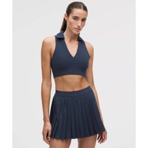 Moduba카라 롱라인 리브드 테니스 브라탑
