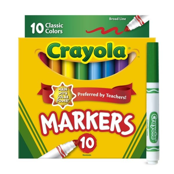 Crayola 브로드 라인 마커 10개입