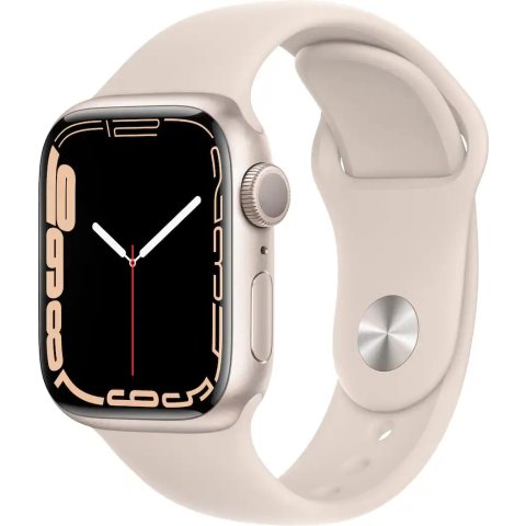 ModubaGeek Squad 인증 리퍼 Watch Series 7 GPS 41mm 스타라이트 알루미늄 스타라이트 스포츠 밴드 TI-GSRF MKMY3LL/A