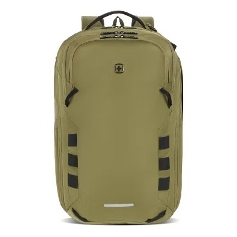 ModubaSwissGear 45L RFID 차단 포켓 여행용 백팩 올리브 브랜치