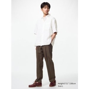 Moduba린넨 블렌드 릴렉스 팬츠