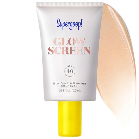 ModubaSupergoop! 미니 글로우스크린 SPF40 선스크린 히알루론산 + 나이아신아마이드 함유