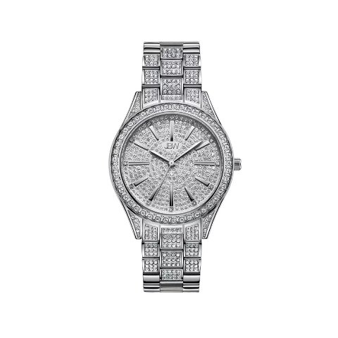 ModubaJbw 여성 Cristal 다이아몬드 스테인리스 워치 38mm
