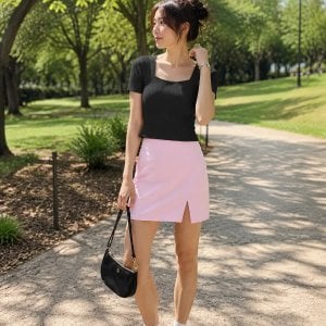 Lululemon 소프트스트림 하이 라이즈 미니 스커트