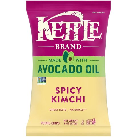 ModubaKettle Brand 아보카도 오일 스파이시 김치 감자칩 6oz