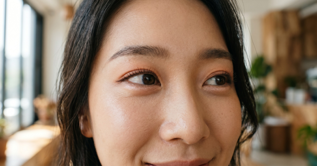 K-beauty under eye makeup