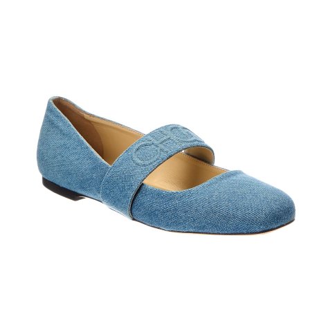 ModubaJimmy Choo 엘러비 데님 플랫