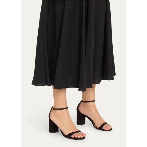 ModubaStuart Weitzman 누디스트 스웨이드 앵클스트랩 샌들