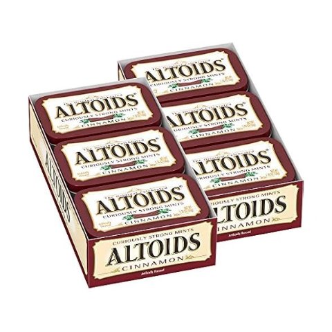ModubaALTOIDS 클래식 시나몬 브레스 민트 캔디 50g x 12개입