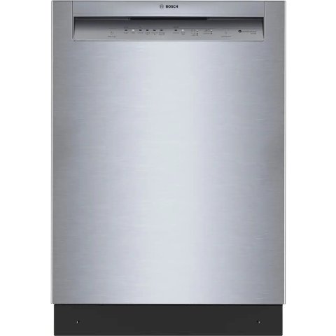 ModubaBosch 300 Series 24인치 프론트컨트롤 스마트 빌트인 식기세척기 3단랙 PrecisionWash 48dBA 스테인리스 SHE43DM5N