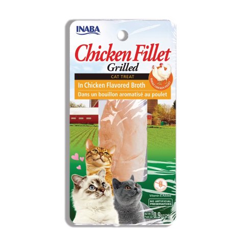 Moduba프리미엄 핸드컷 그릴 치킨 필렛 고양이 간식 (비타민 E, 치킨 브로스) 0.9oz