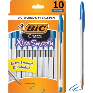 BIC 크리스탈 엑스트라 스무스 볼펜 10개입