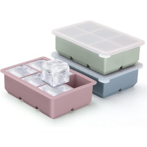 Excnorm 실리콘 아이스 큐브 트레이 3팩