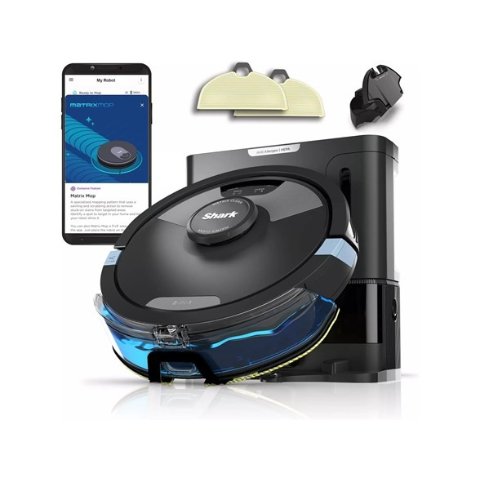 ModubaShark AI Ultra 2-in-1 로봇청소기 & 물걸레 RV2610WA 자가 비움 스테이션 블랙/실버 (스크래치 & 덴트)