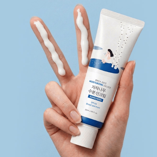 라운드랩 자작나무 수분 UV 락 SPF 45 선크림