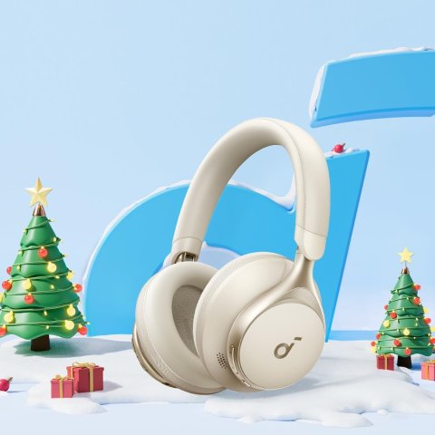 ModubaSpace One 액티브 노이즈 캔슬링 헤드폰 라떼 크림