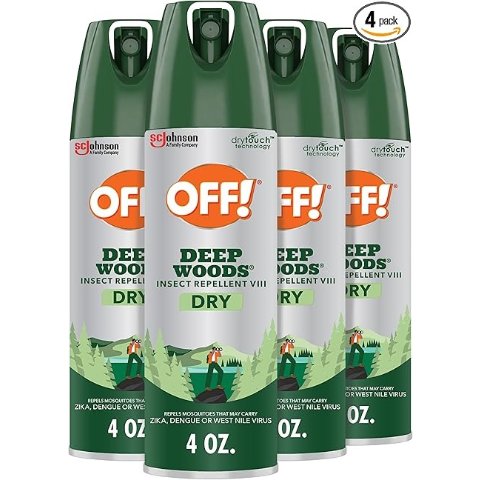 ModubaOFF! 딥 우즈 벌레 기피 스프레이 4oz 4개입