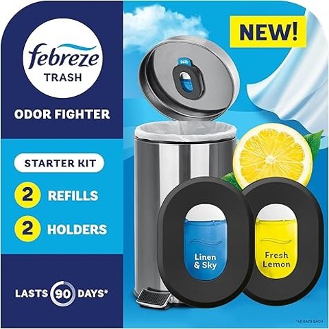 ModubaFebreze 쓰레기통 탈취 방향제 홀더 2개 + 리필 2개