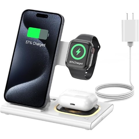 ModubaAresh 3in1 폴더블 무선 충전 스테이션 Apple 기기용