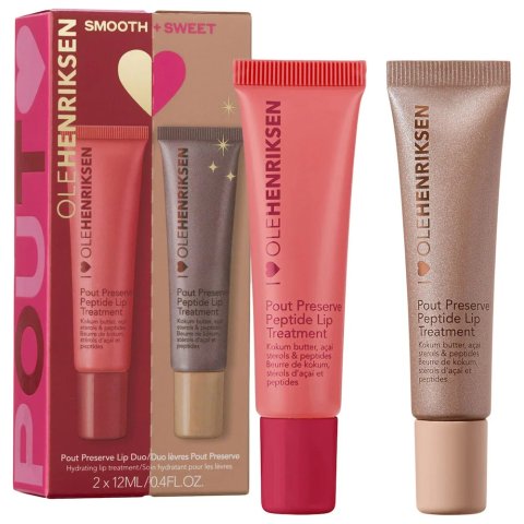 Moduba$46 상당 세트OLEHENRIKSEN 스무스 & 스위트 펩타이드 립 듀오 세트
