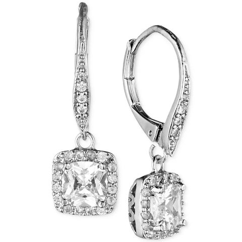 ModubaAnne Klein 파베 크리스탈 드롭 이어링