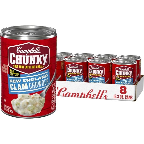 Campbell s 청키 뉴잉글랜드 클램차우더 8캔