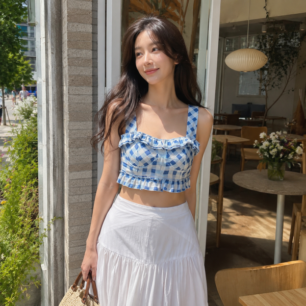리넨 크롭 탑 $168Sandro 여름 세일 최대 50% + 추가 20% 할인