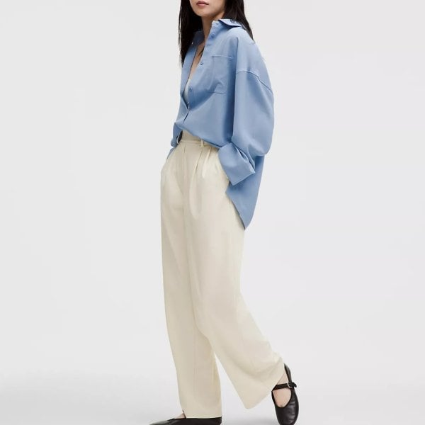 Lululemon 하이라이즈 와이드 레그 팬츠