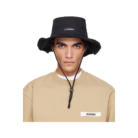 ModubaJacquemus 블랙 Les Classiques ‘The Artichaut’ 버킷햇