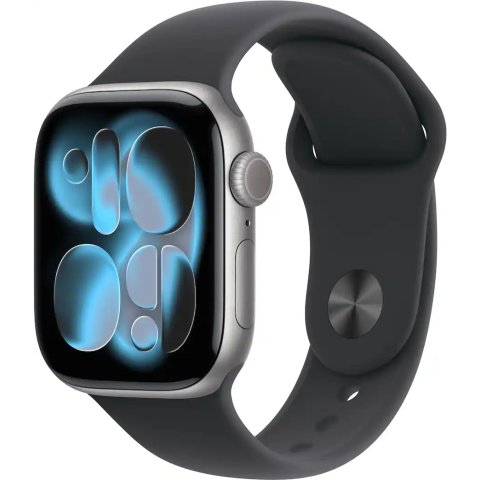 ModubaWatch Series 11 GPS 42mm 스페이스 그레이 알루미늄 블랙 스포츠 밴드 S/M MEQW4LW/A